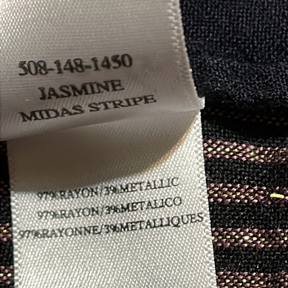 Rails Jasmine Metallic Striped Blouson Dress - Picture 7 of 8